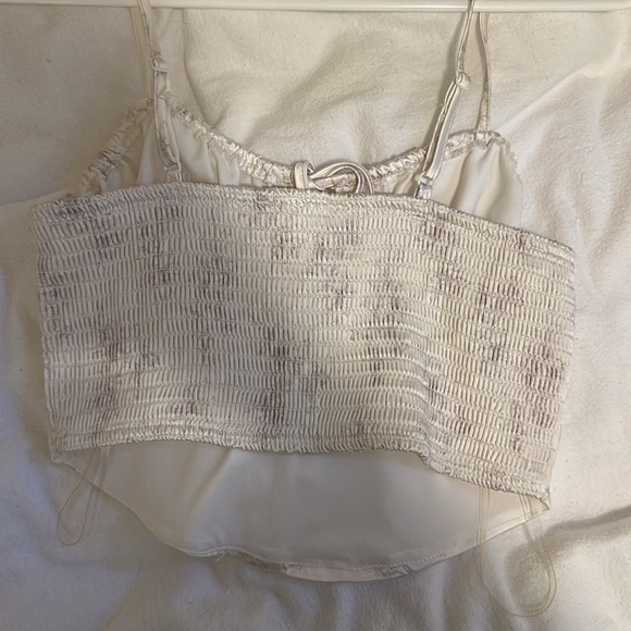 White corset top with flower detail - Picture 4 of 4